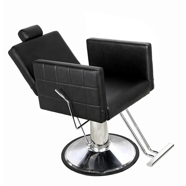 Hl-1151 Salon Barber Chair for Man or Woman with Stainless Steel Armrest and Aluminum Pedal