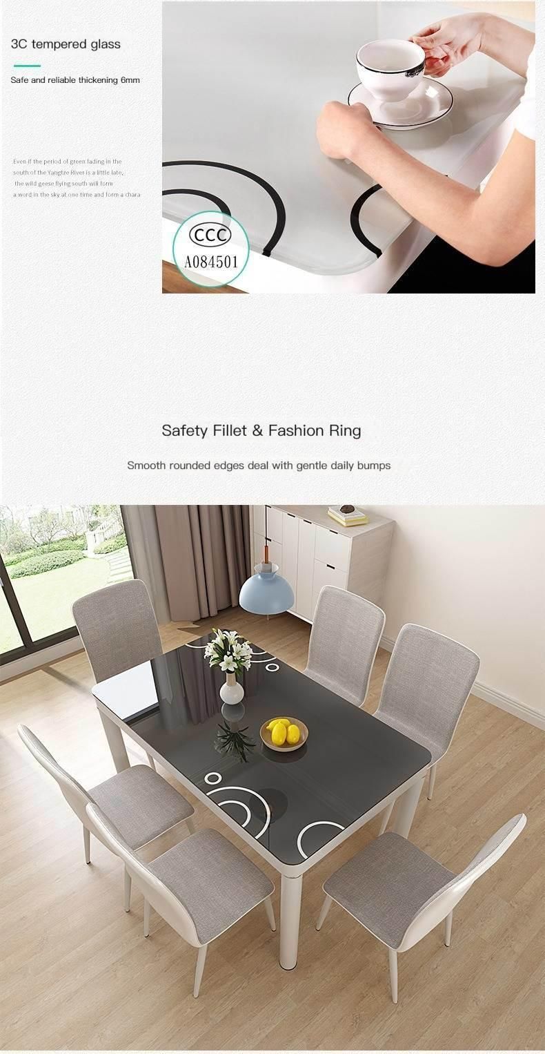 Small Apartment Dining Table 4-6people Rectangular Dining Table