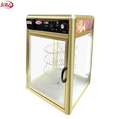 Curved Glass Warming Display Showcase/Hot Food Warmer Display Showcase