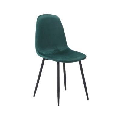 Modern Style Restaurant Furniture Leather Velvet Chair Stainless Stool Leg Design Dining Chair for Dining Room Banquet Garden