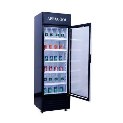 450L Upright Refrigerated Showcase with Fan Cooling and Glass Door