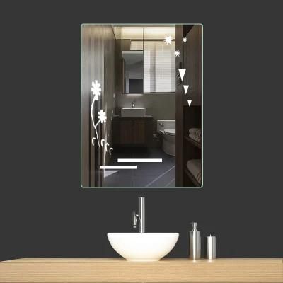 Wall Mounted White Light LED Bathroom Makeup Mirror for Middle East Customers