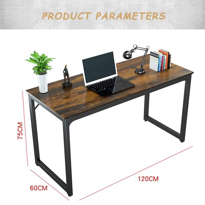 Wholesale Modern Creative Office Furniture Stainless Steel Wood Office Desk White Home Office Table