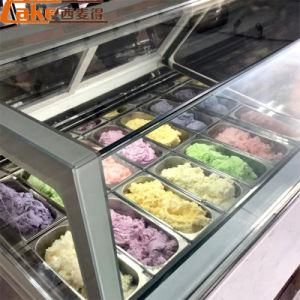 Ice Cream Counter Refrigerator/Glass Door Freezer Showcase