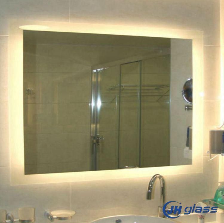 4mm 5mm 2700K Warm Light Backlit LED Bathroom Mirror with Wall Hanging