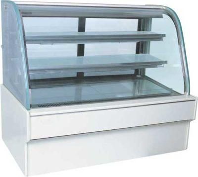 Green&Health Curved Glass Bakery Cake Display Refrigerated Counter Cabinet