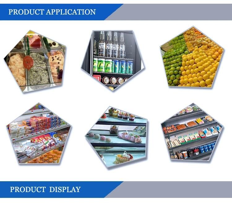 Ce Approved Factory Price Vertical Cake Display Chiller Bakery Refrigerated Display Showcase Square Glass Cabinet