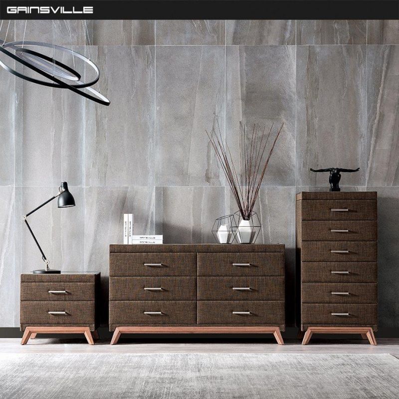 Factory Price Upholstered Fabric/Imitated Leather Dresser Modern Bedroom Furniture Casegoods Wholesale Dressing Table