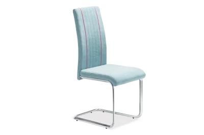 Modern Design Hotel Home Restaurants Furniture Fabric PU Leather Metal Leg Dining Chair