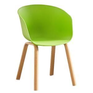 Home Furniture Modern Dining Chair Wooden Legs Plastic Dinner Kitchen Dining Chairs for Sale