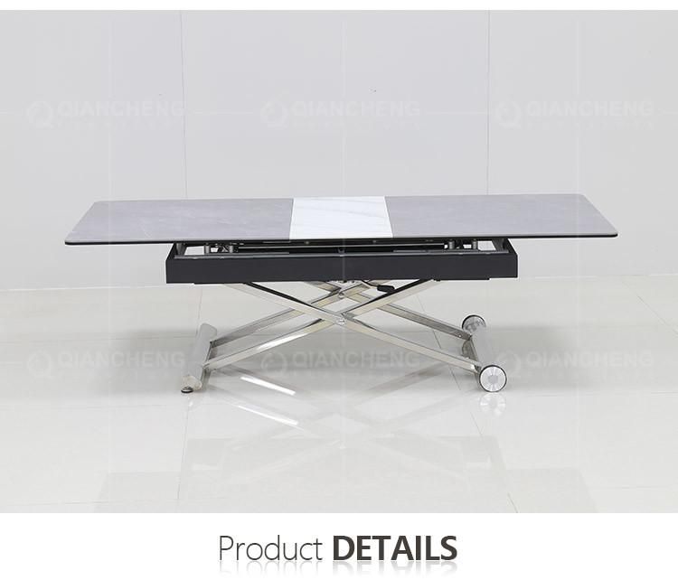 Foshan Dining Tables Home Furniture 8 Seater Extendable Marble Dining Table