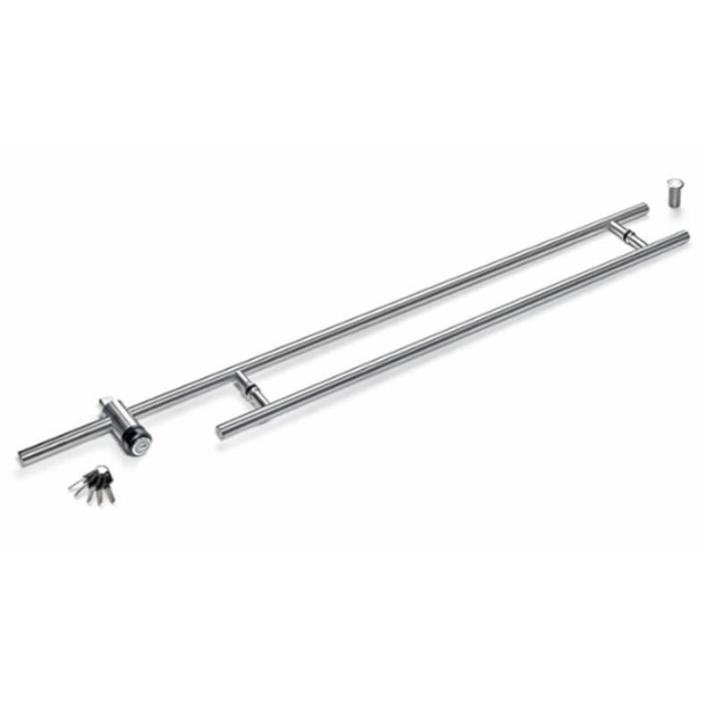 Satin Stainless Steel 304 Pull Handle Back to Back with Lock