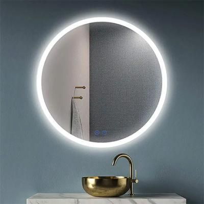 Custom Round Illuminated Anti Fog LED Bathroom Smart Vanity Mirror China Manufacturer