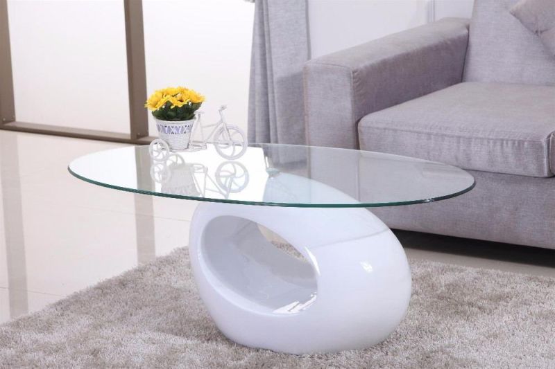 Modern Home Living Room Furniture Glass Frame Tempered Glass Top Coffee Table