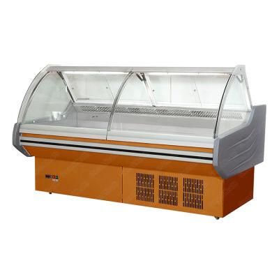 Green&Health Supermarket Commercial Meat Display Showcase Chiller Refrigerator