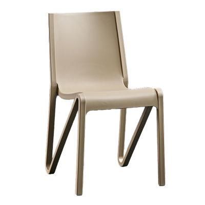 Stackable Outdoor Home Furniture Modern Plastic Ms Frame Polyurethane Chair