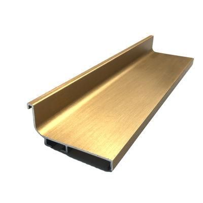 European Standard 6000 Series Mill Finish Anodized Silver Black Rose Gold Custom Aluminium Alloy Extrusion Profiles