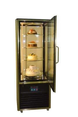 Low Power No Frost Refrigerator Cake Showcase with Four-Sides Glass