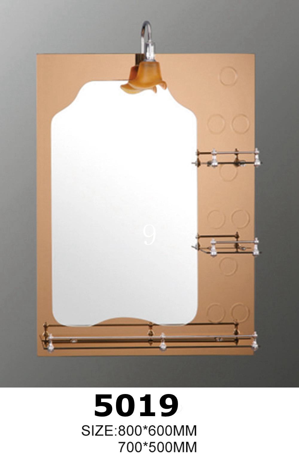 Single Silver Furniture Vanity Float Bathroom Glass Wall Mirror Espejo