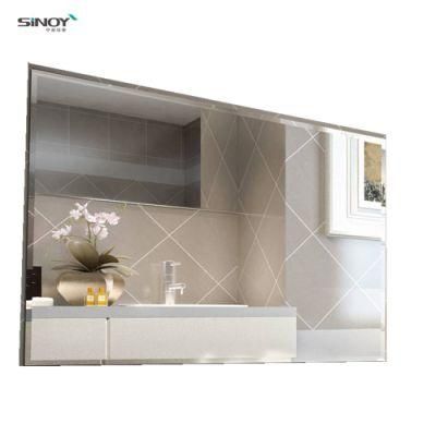 Bevel Glass Mirror Tile with Edge Grinded Shapes for House Decoration