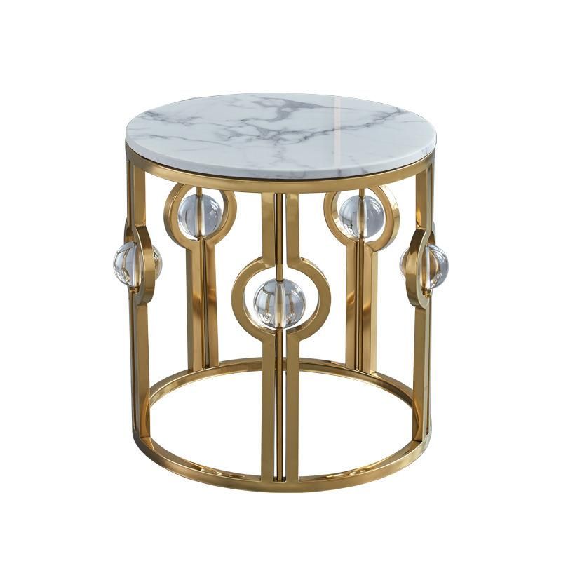 Factory Direct Sales Stainless Steel Glass Side Table