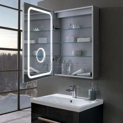 Lighted Sanitary Ware Professional Design Bathroom Mirror Cabinet with Dimmer in China