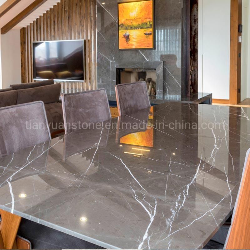 Home Dining Table Set/Dining Room Furniture/Glass Marble Dining Table