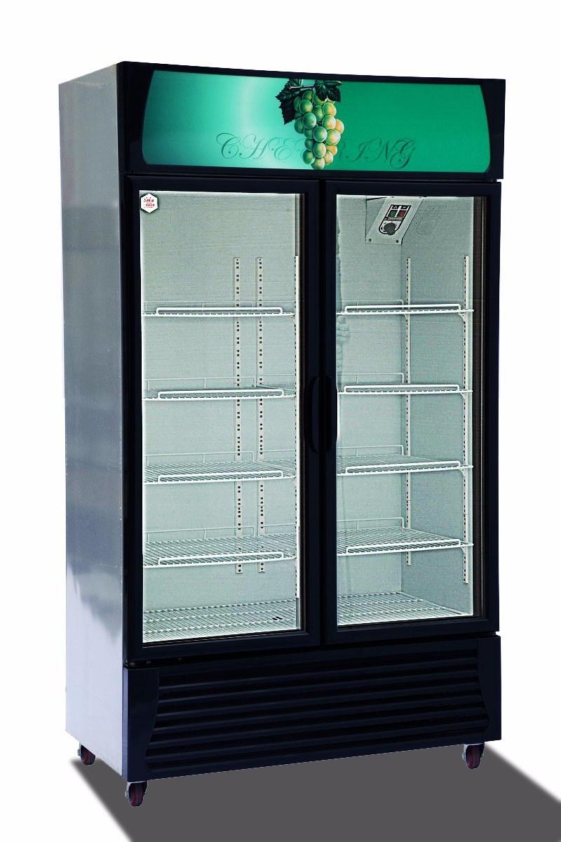 Refrigerated Vertical Automatic 3-Door Glasses Display Showcase