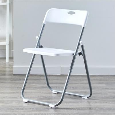 Modern Office Folding Chair Stackable Plastic Conference Chair with Steel Frame for Church