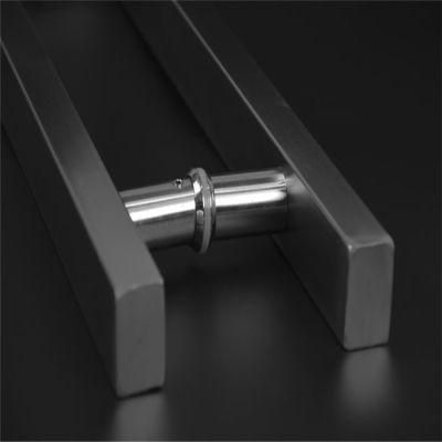 Glass Door Handle, Hairline Finish Stainless Steel Door Handle European Style Large Handle Wholesale Glass Door Accessories