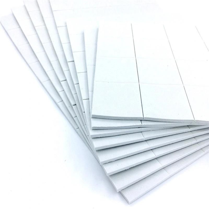18*18*4+1mm Adhesive Backed White Rubber Pad with Cling Foam of Glass Separator EVA Pads