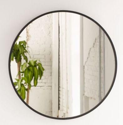 D=32&prime;&prime; Round Wall Mounted Wholesale Black/Golden Decorative Bathroom Metal Frame Mirror