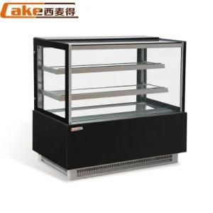 Commercial Free Standing Glass Modern Cake Showcase Price/Cake Freezer/Glass Cake Display Cabinet