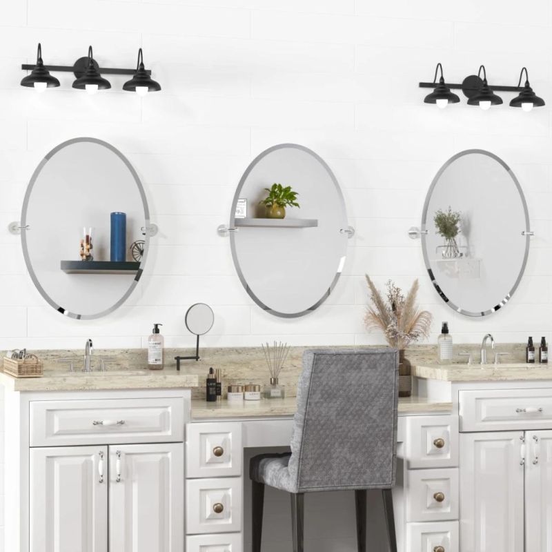 Factory Price Household IP44 Home Decoration High Standard Bathroom Furniture Frameless Mirror