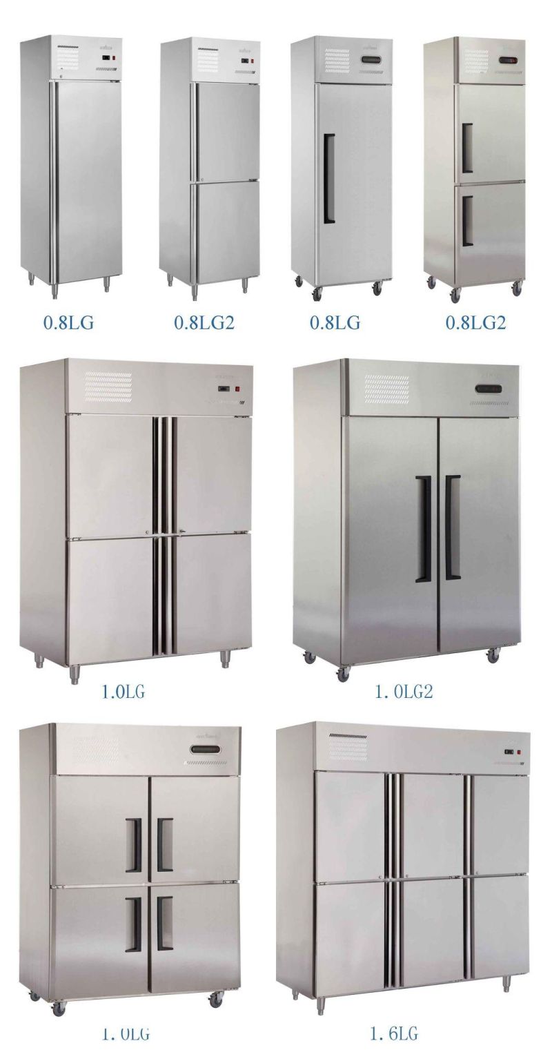 Customized Kitchen Equipment Stainless Steel Pizza Workbench Refrigerator Freezer