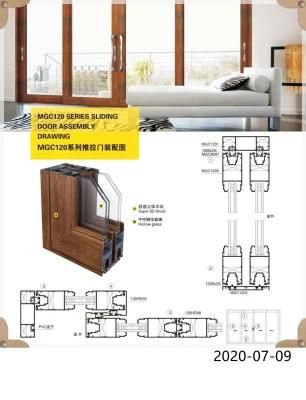 Aluminium Profiles for Simple Sliding Designs Double Door Designs, Sliding Door