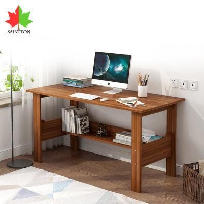Customized Simple Style MDF Wooden Computer Desk Laptop Table Study Table