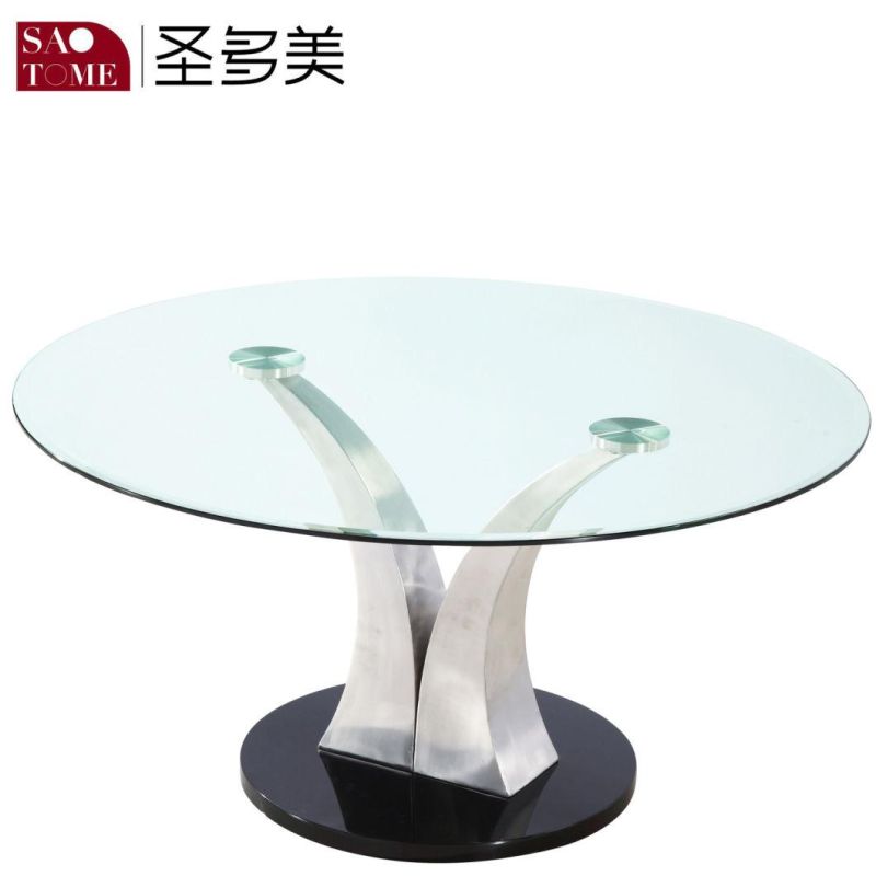Modern Living Room Furniture Transparent Round Console Table