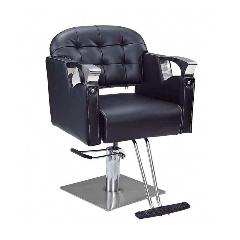 Hl-1145 2021 Salon Barber Chair for Man or Woman with Stainless Steel Armrest and Aluminum Pedal