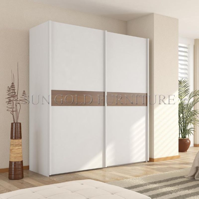 Simple Design Sliding Modern Home Bedroom Furniture Mirror Door Wardrobe