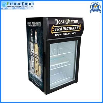 Single Glass Door Beverage Cooler Upright Vertical Showcase