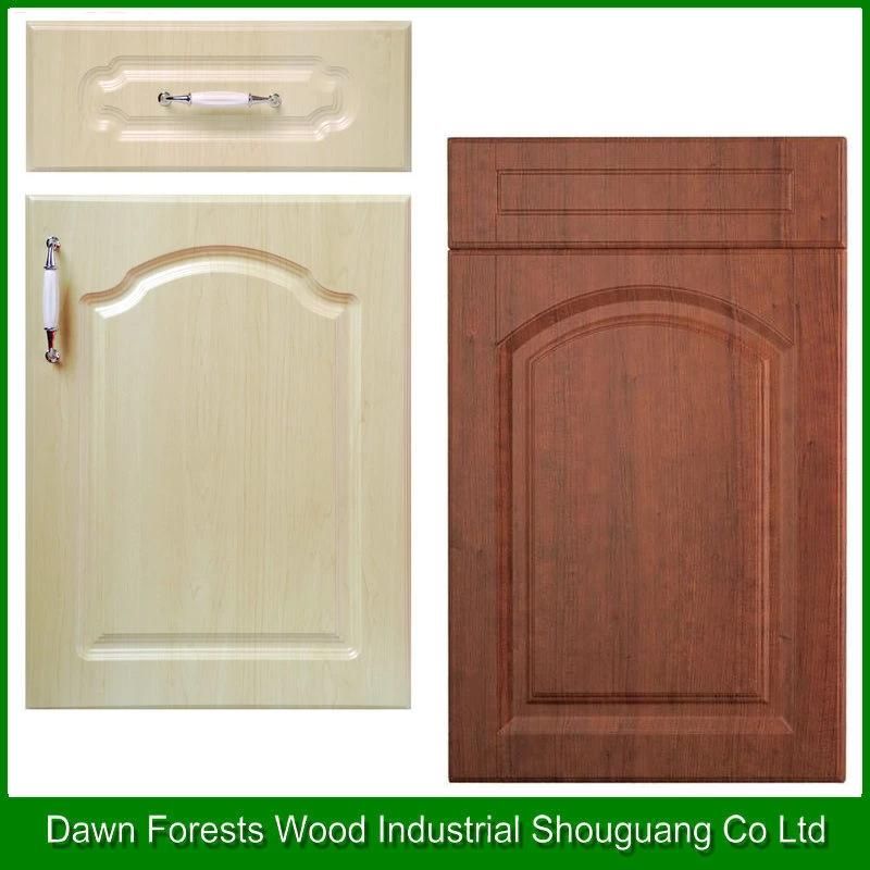 Customized PVC Faced MDF Cabinet Door with Glass