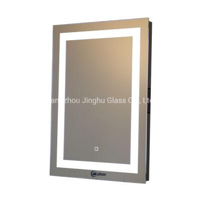 Decorative Home Hotel Defogger LED Lighted Bathroom Mirror