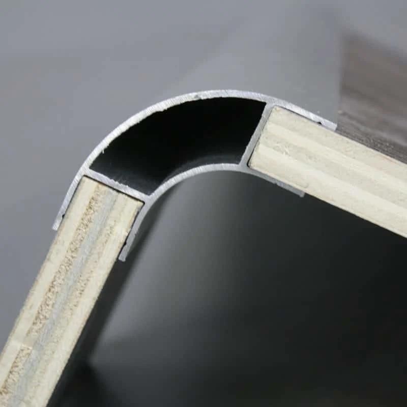 12mm 15mm Aluminium Corner Profile Silver Large Radius Aluminum Corner Edge for Furniture