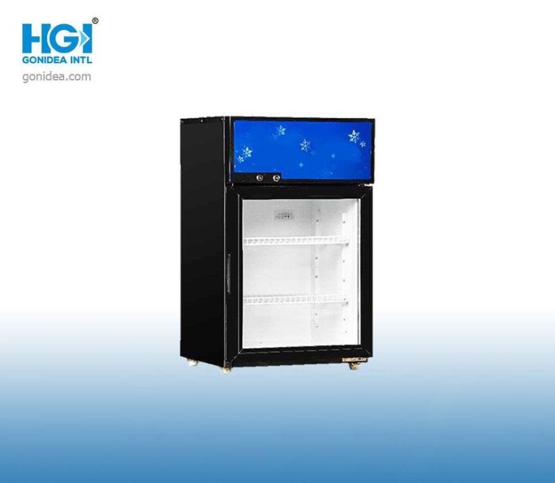 Commercial Market Cooler Glass Door Display Upright Showcases LC-228