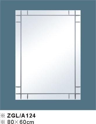 Simple Bevel Rectangle Hotel Wall Decor Double Bathroom Glass Mirror