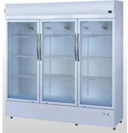 Big Capacity Commercial Three Glass Door Beverage Display Cooler Refrigerator Showcase Upright Fridge Vertical