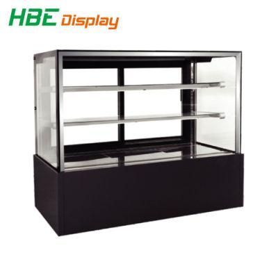 2~8 Degree Cake Cabinet Cooler with Straight Glass