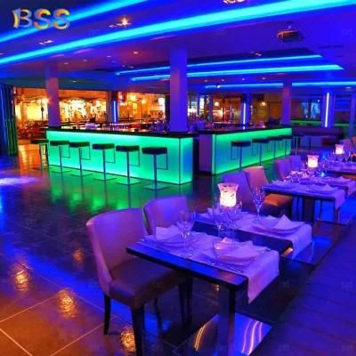 L Shape Restaurant Nightclub Light Large Bar Counter
