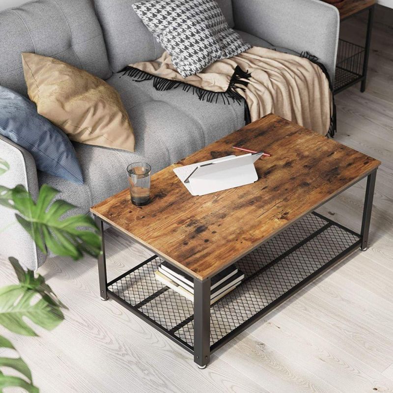 Coffee Table with Wire Mesh